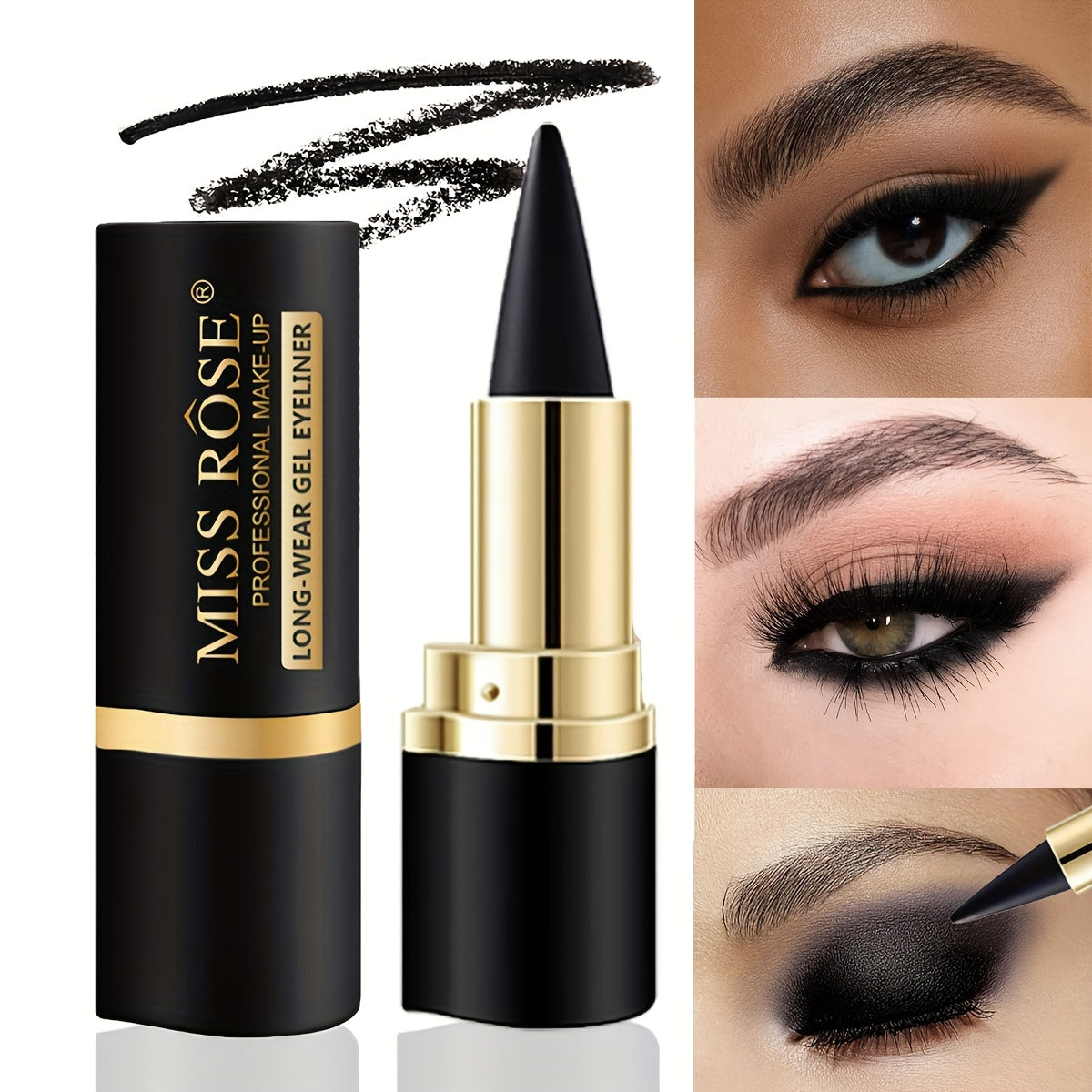 2pcs Waterproof and Sweat-Resistant Multi-Use Eye Pencil Set, Smudge-Resistant, for Eyes and Lips